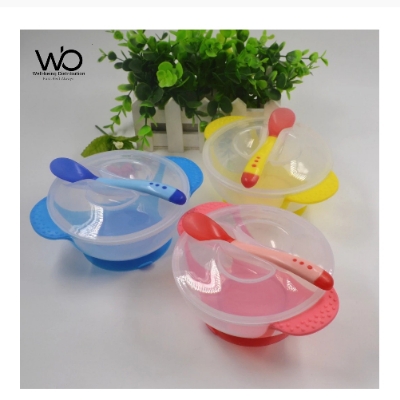 Picture of Baby Feeding Spoon And Bowl Set - 1Bowl & 1Spoon - Multicolour Available (Made in China)