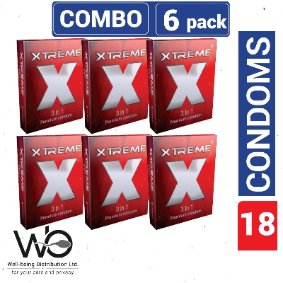 Picture of SMC - Xtreme 3 in 1 Condom - 6 Pack Combo