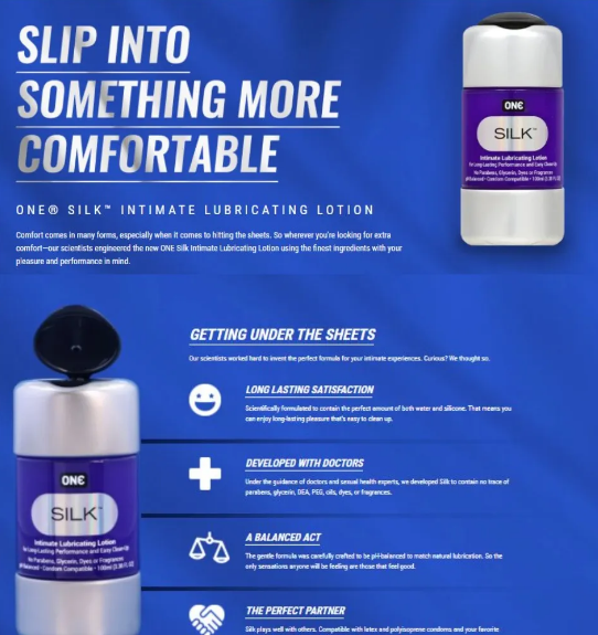 Picture of ONE Silk Intimate Lubricating Lotion 100ml