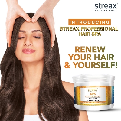 Picture of Streax Professional Spa Nourishment Hair Masque 500Gm For Normal To Dry Hair With Honey & Vitamin E