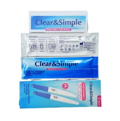 Picture of Clear & Simple Pregnancy Test Sticks 2pcs