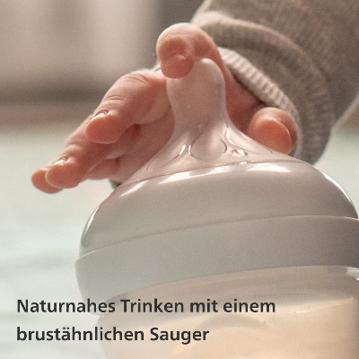 Picture of Philips Avent Baby Feeder 0m+ 125ml Natural Response Baby Feeding Bottle