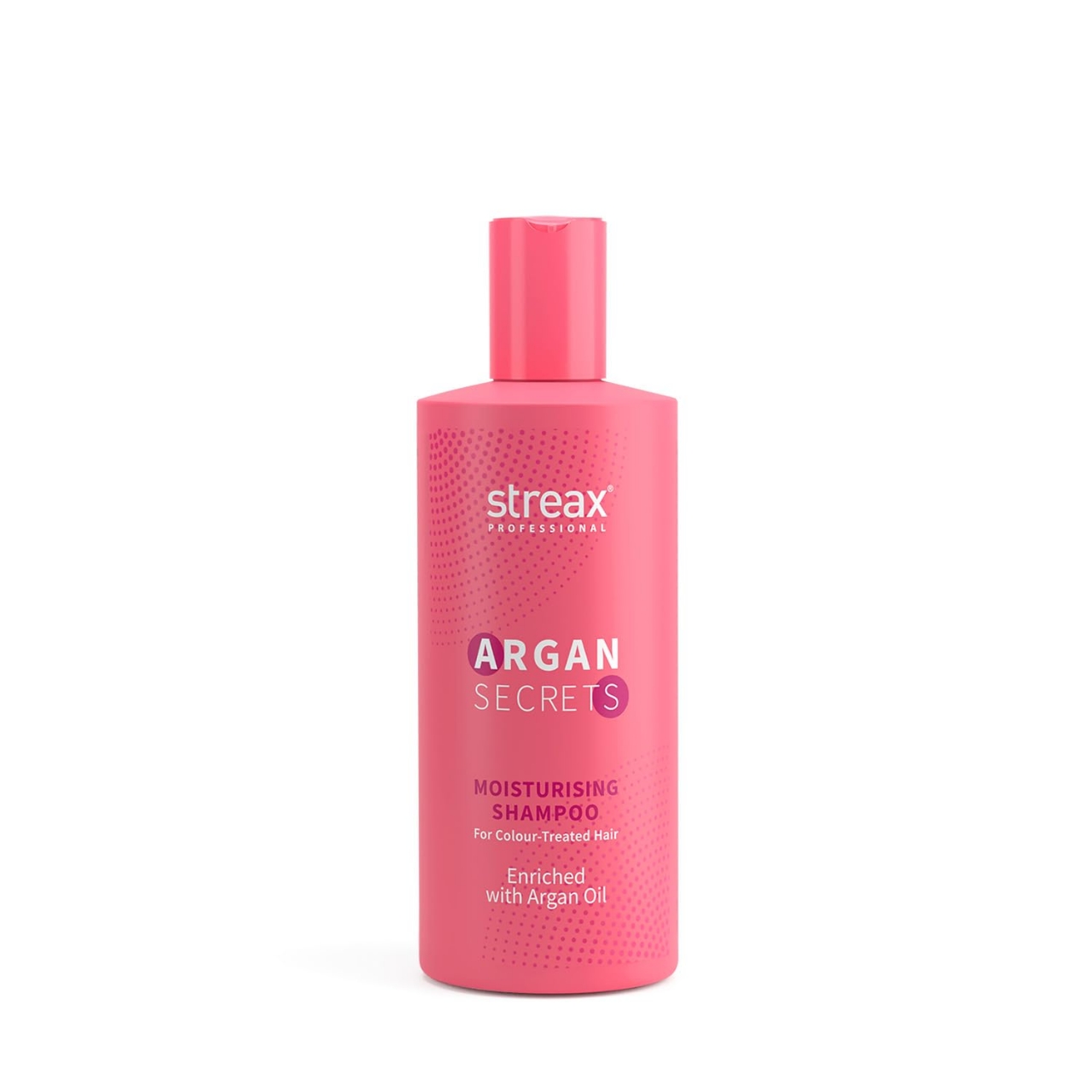 Picture of Streax Professional Shampoo 300ml Argan Secrets MOISTURISING Shampoo for Women | Enriched with Argan Oil & UV Filter | Enhances Colour Retention | Cleanses & Nourishes Hair