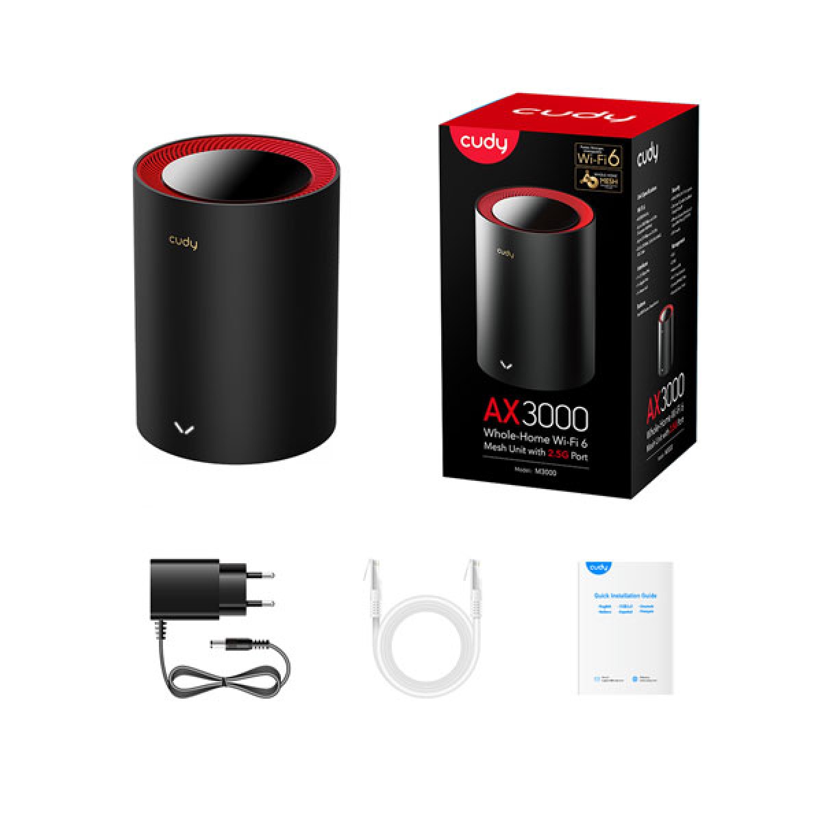 Buy  Cudy M3000 1-Pack AX3000 2.5G Dual Band Wi-Fi 6 Mesh System Router Gigabit  at Best Price In Bangladesh