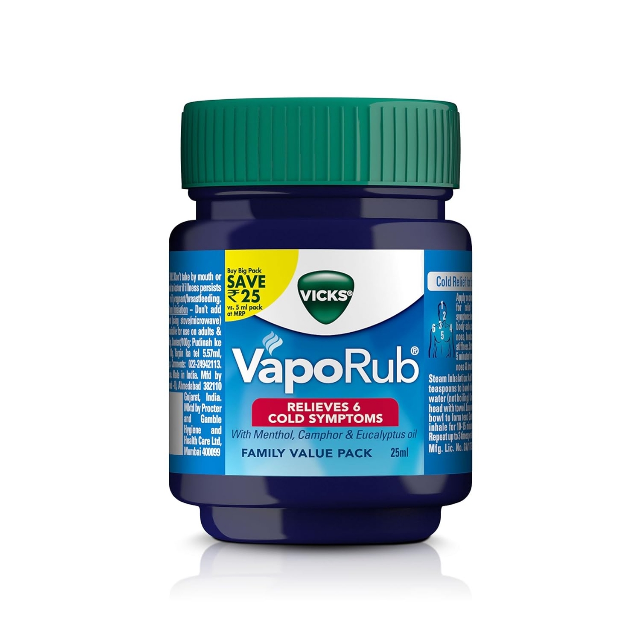 Picture of Vicks Vaporub Ointment Colds Relief- 25g