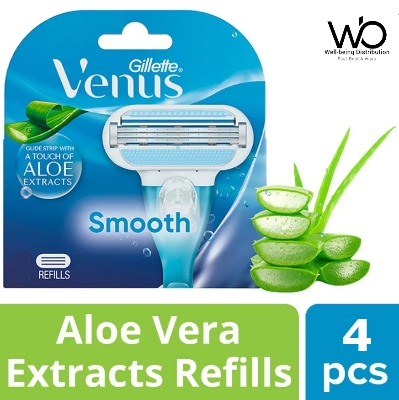 Picture of Refills - Venus Hair Removal Razor Blades/Refills/Cartridges for Women - 4 Pieces (Aloe Vera)