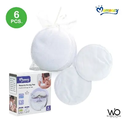 Picture of Momeasy Soft Absorbent Washable Nursing BreastPad 6Pcs
