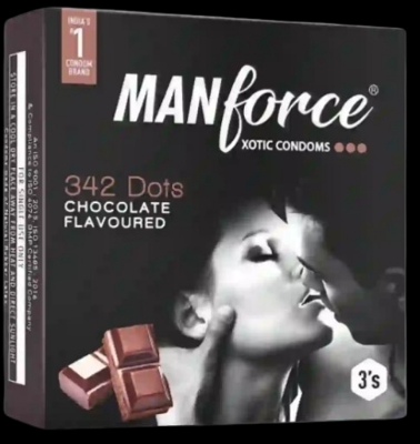 Picture of Manforce Stay Long Gel 8g & Xotic 342 Dots Chocolate Flavor Condom 3pcs | Manforce Condom & Lube Combo | Wedding & Honeymoon Combo