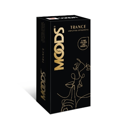 Picture of Moods Trance Dotted Condom with Diamond Motifs 10pcs Pack + FREE 3 MOODS LUBE SACHET