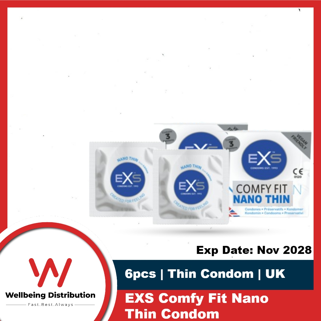 Picture of Exs - Nano Thin Condom - Combo Pack - 2 Packs (Made In UK)