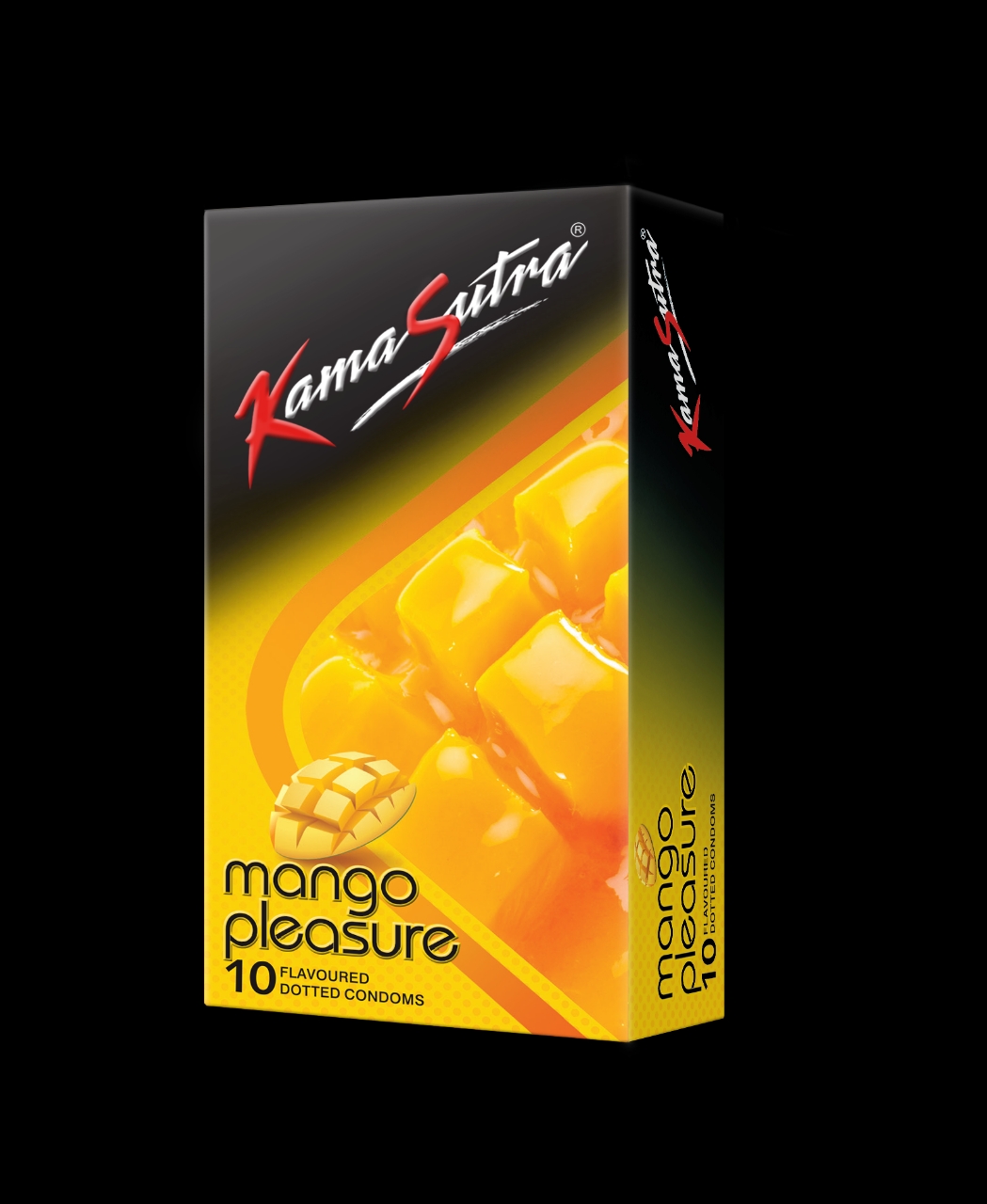 Picture of Kamasutra Condoms Mango Flavor Condom 10pcs Pack (Made in India)