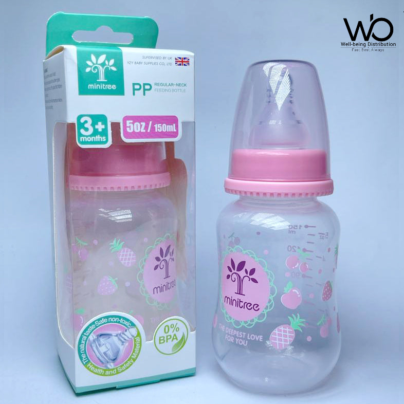 Picture of Baby Feeder Minitree Baby Feeding Bottle 3m+ 150ml Bottle Multicolor Available