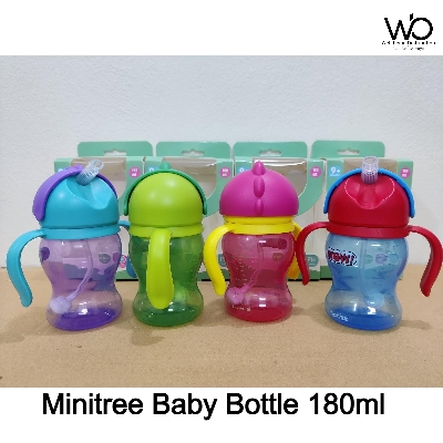 Picture of Baby Mumpot Waterbottle Minitree Boom Crystal Color Training Plastic Cup with Handle 9m+ 180ml (Multicolor)