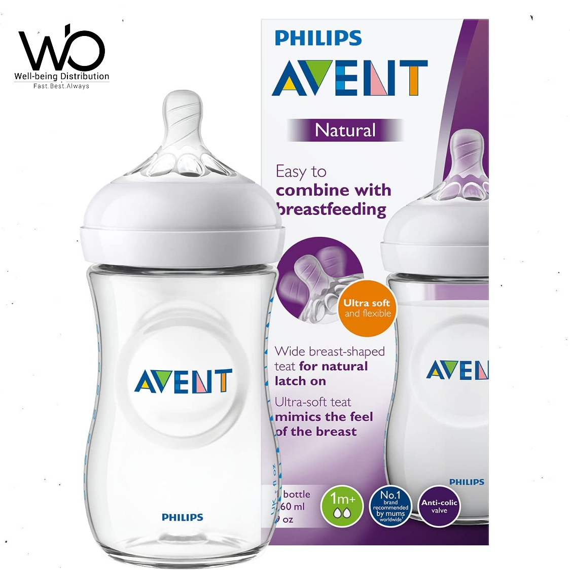 Picture of Baby Feeder Philips Avent Natural Feeder Bottle 1m+ 260ml