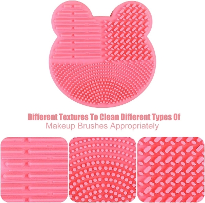 Picture of 1pcs Makeup Brush Cleaner Washing Brush Pad Make Up Tool Scrubber Box