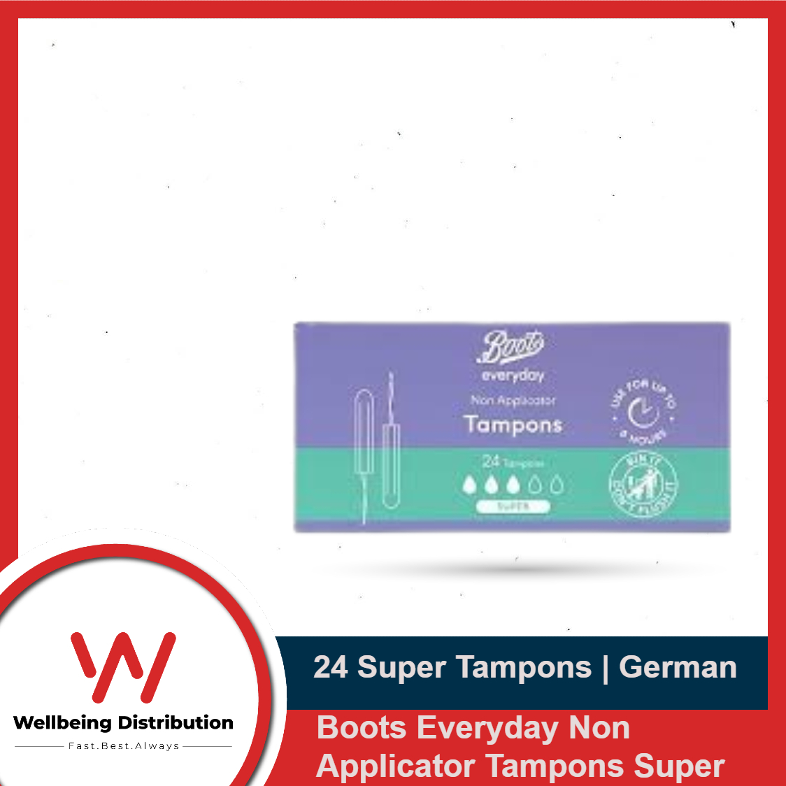 Picture of Boots Everyday Non Applicator 24 Tampons Super