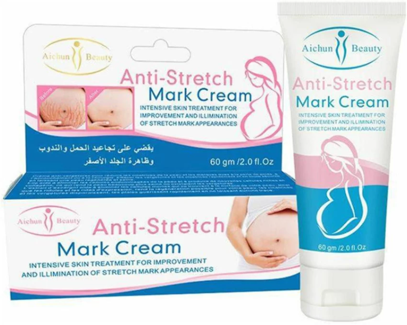 Picture of Aichun Beauty Anti Stretch Mark Cream 60gm Intensive Skin Treatment for Improvement & Elimination