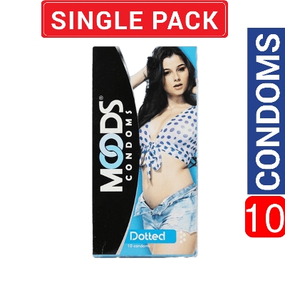 Picture of Moods - Dotted Condoms - Large Single Pack - 10x1 - 10pcs - Condom