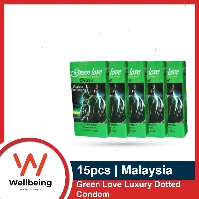 Picture of GreenLove Luxury Dotted Condom for Men | Combo Pack - 5 Packs - 3x5=15pcs | Malaysia