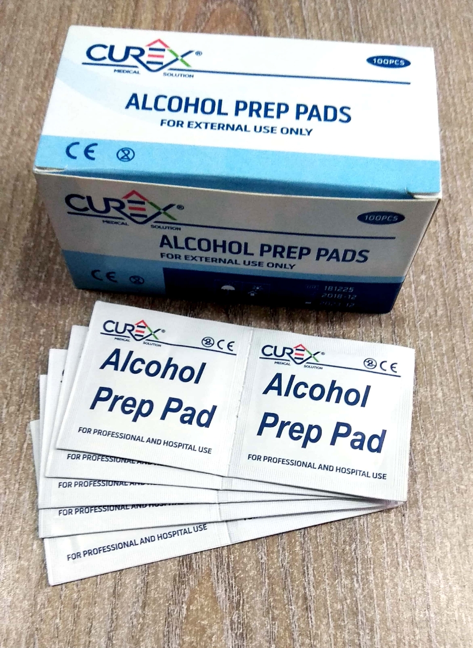 Picture of Curex Alchohol Prep Pads 100pcs Box