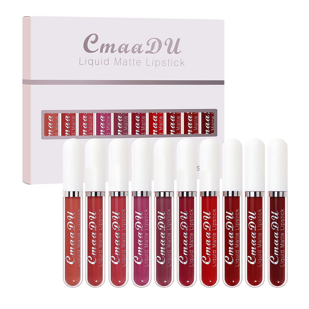 Picture of CmaaDu 10 Pcs Set Liquid Matte Non-stick Cup Waterproof Lipstick Set