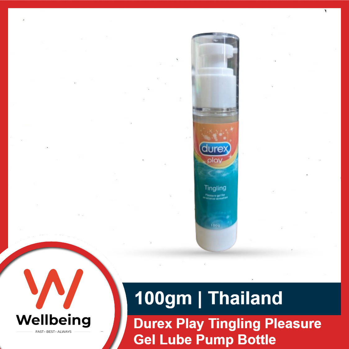 Picture of Durex Play Tingle H2O Lube - H2O Water Based Lubricant Gel for Men & Women- 100ml (Made In Thailand)