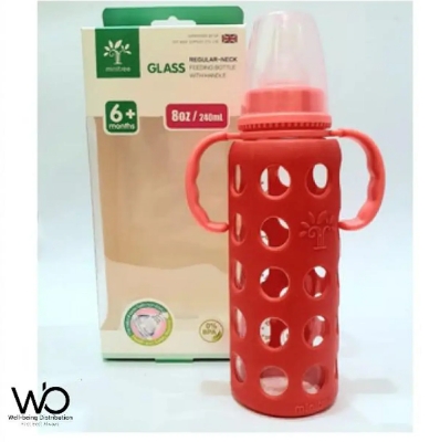 Picture of Baby Feeder Bottle Minitree Regular Neck Baby Feeding Glass Bottle 0m+ 60ml/ 3m+ 120ml/ 6m+ 240ml Bottle Multicolor Available (Select Size Before Order)