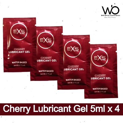 Picture of EXS Lubricant - Cherry Flavored Water Based Lubricant 5ml x 4 Pouch - Travel/Honeymoon Pack