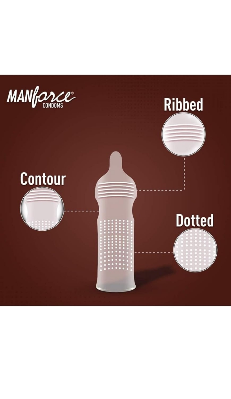 Picture of Manforce Stay Long Gel 8g & Xotic 342 Dots Chocolate Flavor Condom 10pcs | Manforce Condom & Lube Combo | Wedding & Honeymoon Combo