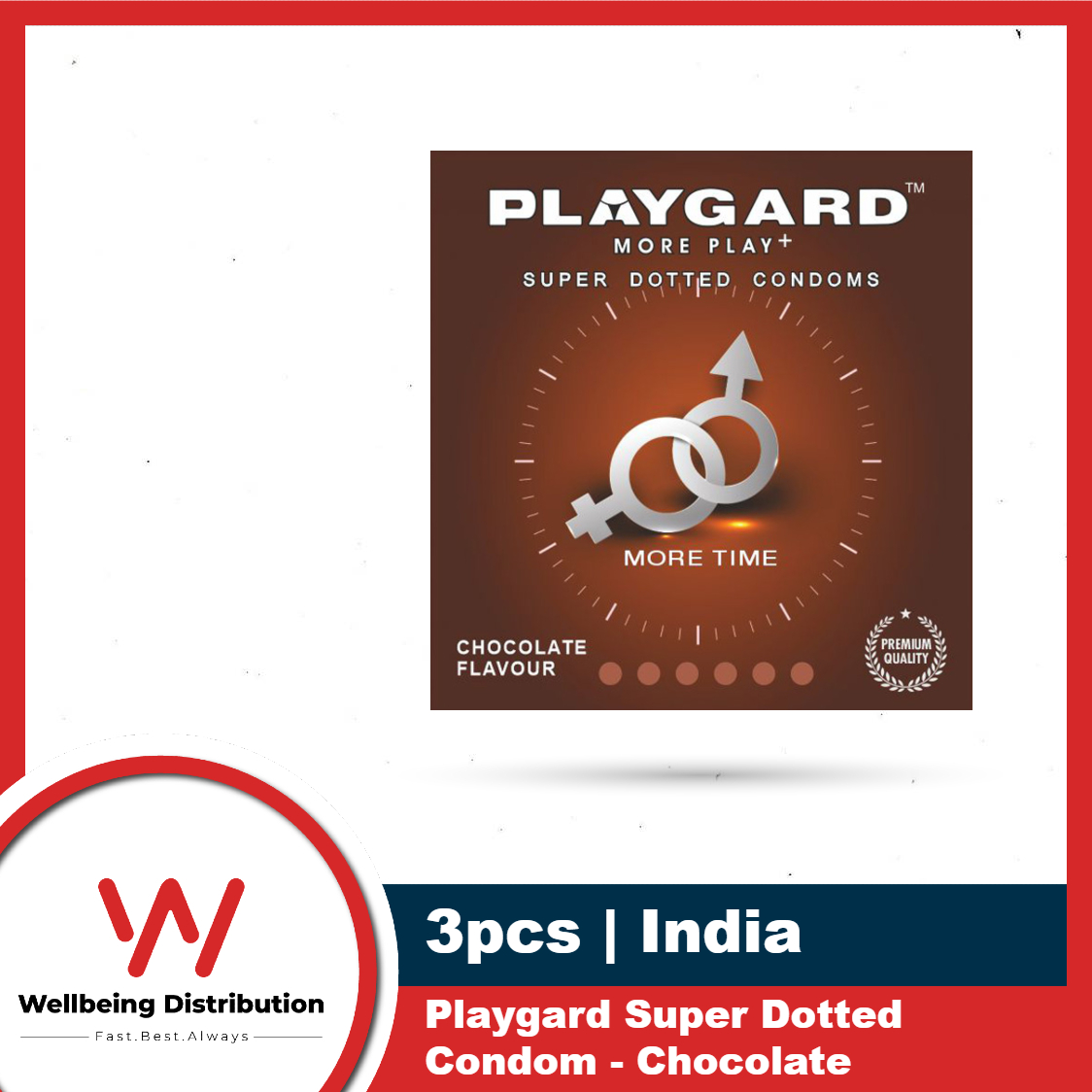 Picture of Playgard Condom for Men Ultra Slim Condom, Ice Mint, Super Dotted Condom Chocolate, Strawberry, Butterscotch 3s Pack - More Play More Time Condom