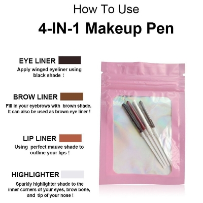Picture of Makeup Easy Women 4 in1 Makeup Pen Lip Liner Pen Tattoo Marker Eyebrow Pencil