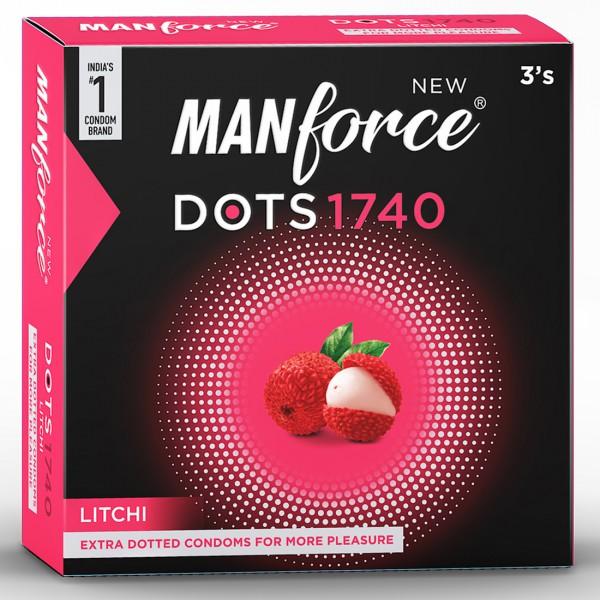Picture of Manforce Stay Long Gel 8g & 1740 Dots Litchi Flavor Condom 3pcs | Manforce Condom & Lube Combo | Wedding & Honeymoon Combo