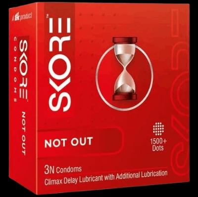 Picture of Skore Mix - 1 Pack Strawberry & 1 Pack Not-Out Climax Delay With Raised Dots Condom - 3x2=6pcs