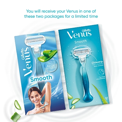 Picture of Razor - Venus Hair Removal Razor for Women with Aloe Vera - Single Piece Razor