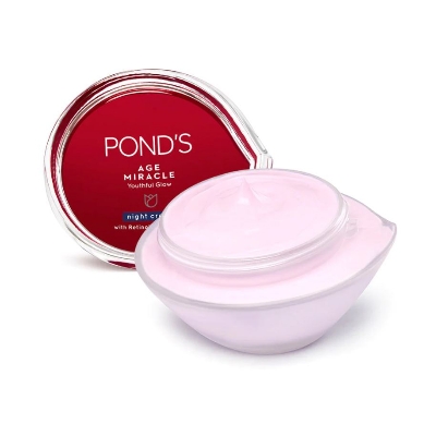 Picture of Pond's Age Miracle Night Cream 50g with 10% Retinol Collagen B3 Complex for Youthful Glow Cream