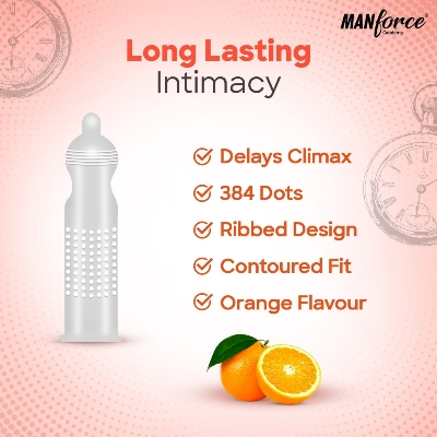 Picture of Manforce Condom Orange Flavor Condom 10pcs Pack (Made in India)