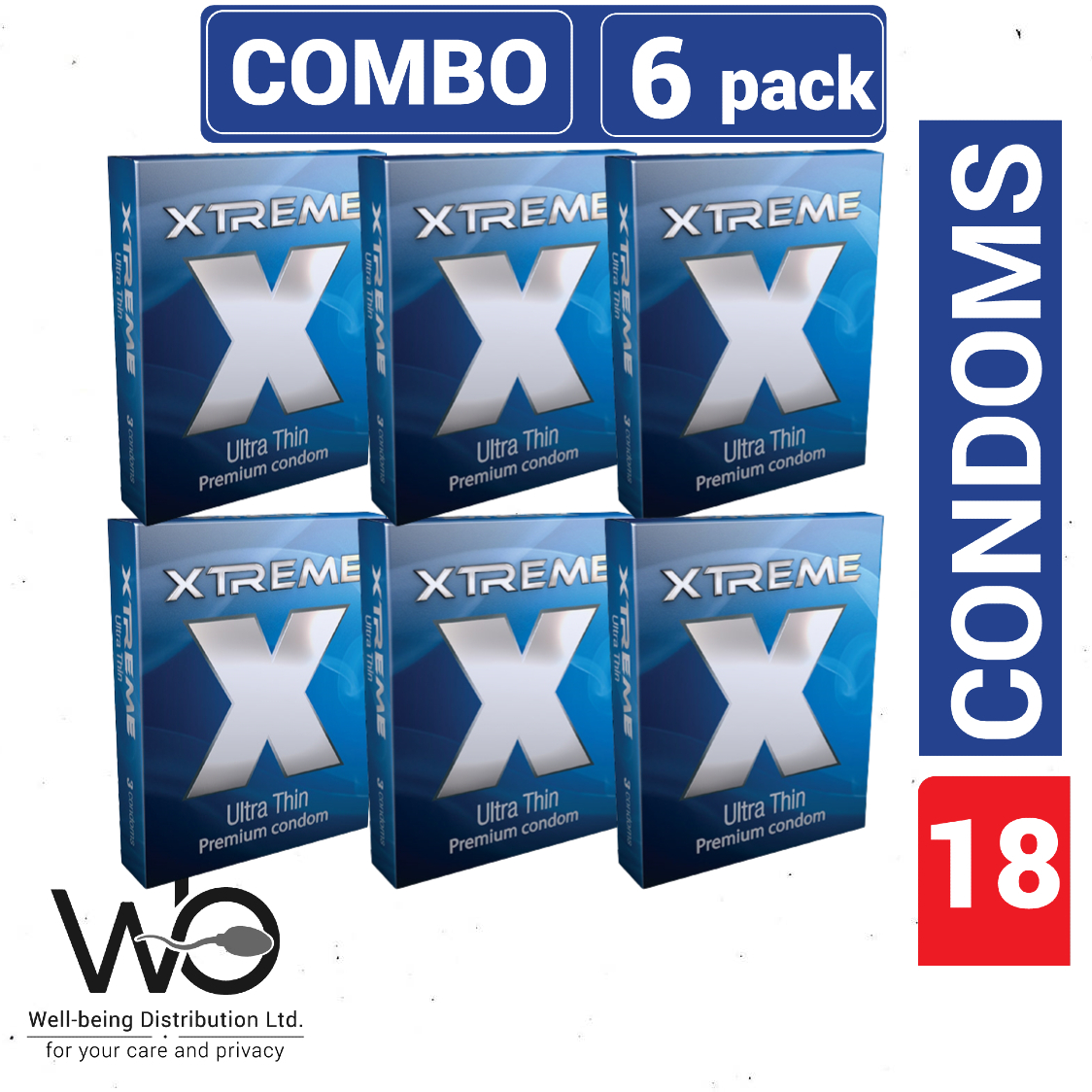 Picture of Smc Xtreme Ultra Thin Condom 6 Pack Combo