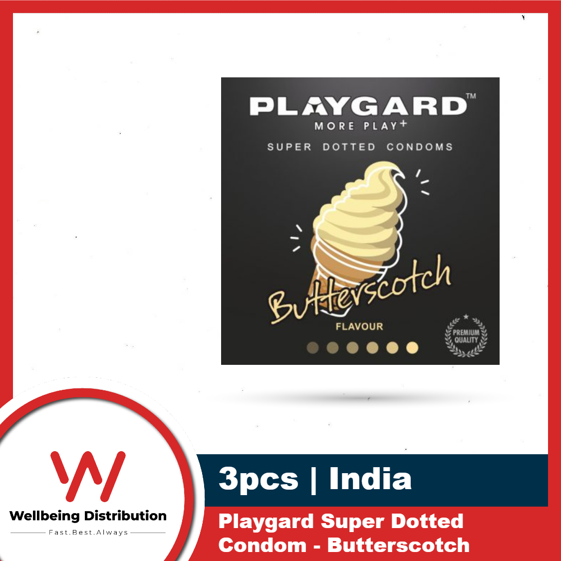 Picture of Playgard Condom for Men Ultra Slim Condom, Ice Mint, Super Dotted Condom Chocolate, Strawberry, Butterscotch 3s Pack - More Play More Time Condom