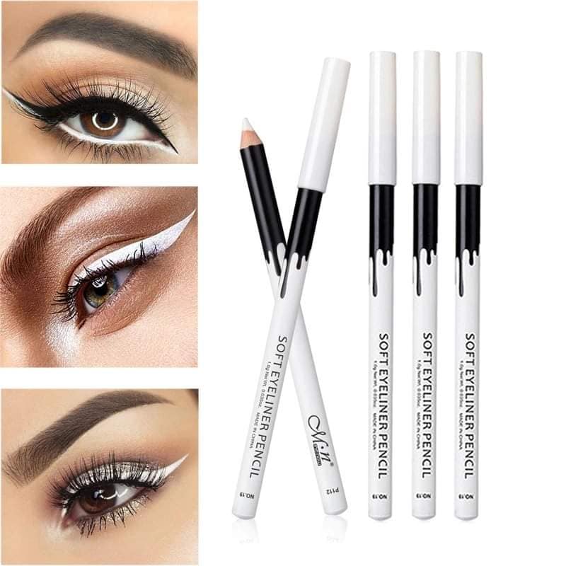 Picture of MN Menow Soft Eyeliner Pencil Kajal White 1gm 1pcs