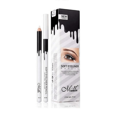 Picture of MN Menow Soft Eyeliner Pencil Kajal White 1gm 1pcs