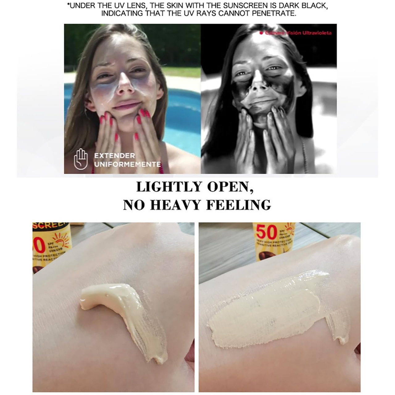 Picture of Disaar Snail Collagen Sunscreen Cream SPF50 PA+++ 50gm