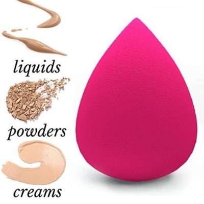 Picture of W7 Power Puff Lates Free Face Blender Sponge 1pcs Makeup Puff (Multicolor)
