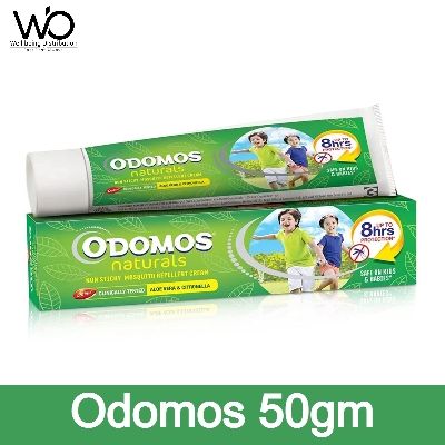 Picture of Odomos 50gm Naturals Mosquito_Repellent Non-Sticky Cream with Aloe Vera & Citronella (Made in India)
