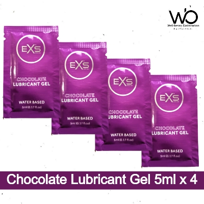 Picture of EXS Lubricant - Chocolate Flavored Water Based Lubricant 5ml x 4 Pouch - Travel/Honeymoon Pack