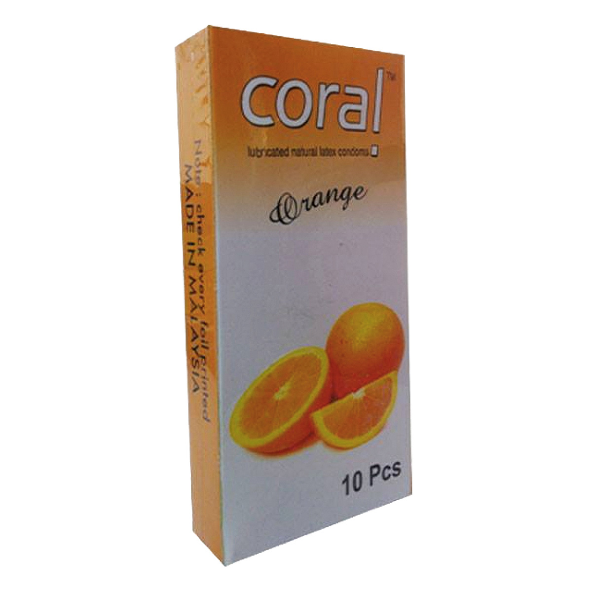 Picture of Coral - Orange Natural Latex Condom - Full Box - 10x1=10pcs