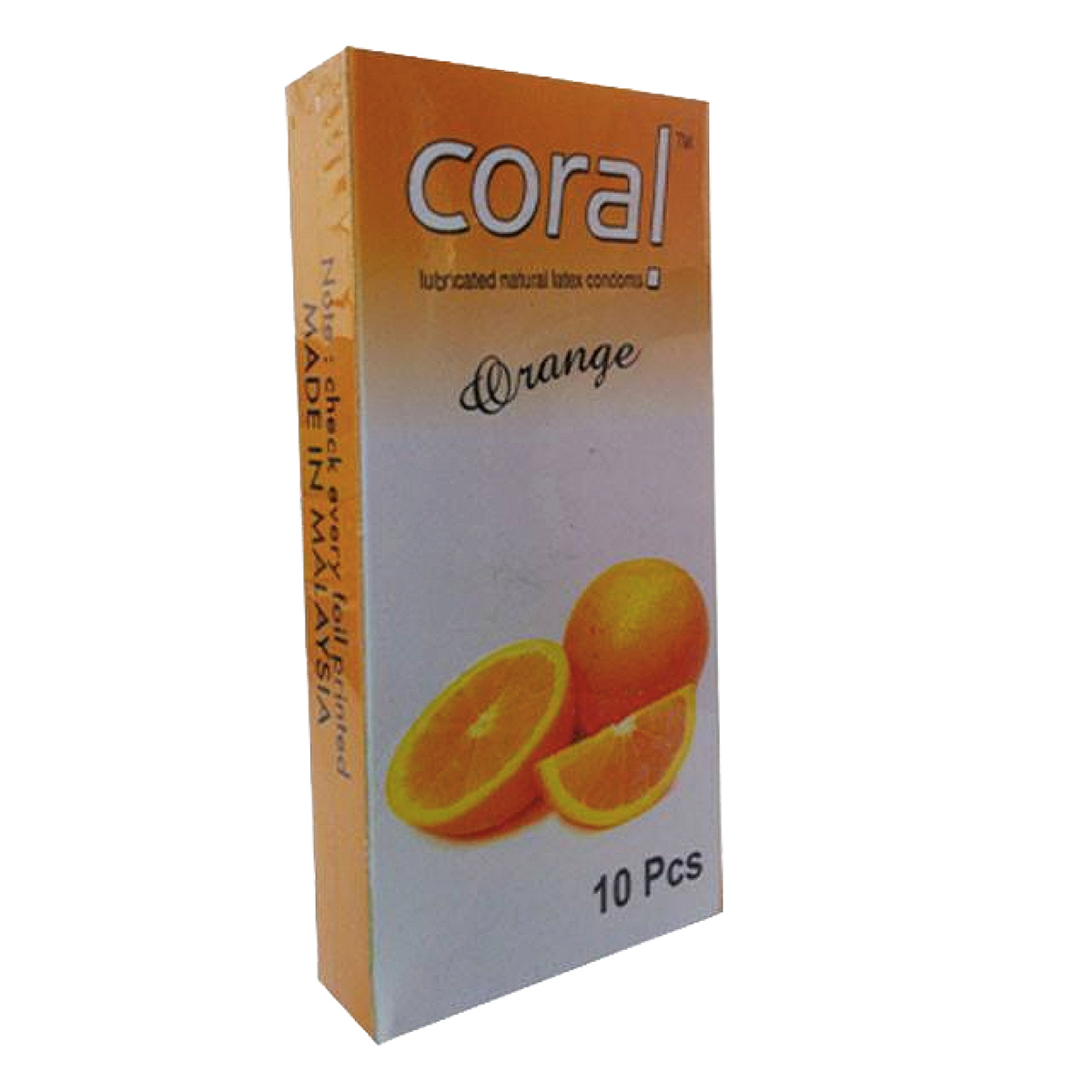Picture of Coral - Orange Natural Latex Condom - Full Box - 10x1=10pcs