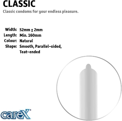 Picture of Carex Classic Condom for Men | Single 12pcs Pack | China