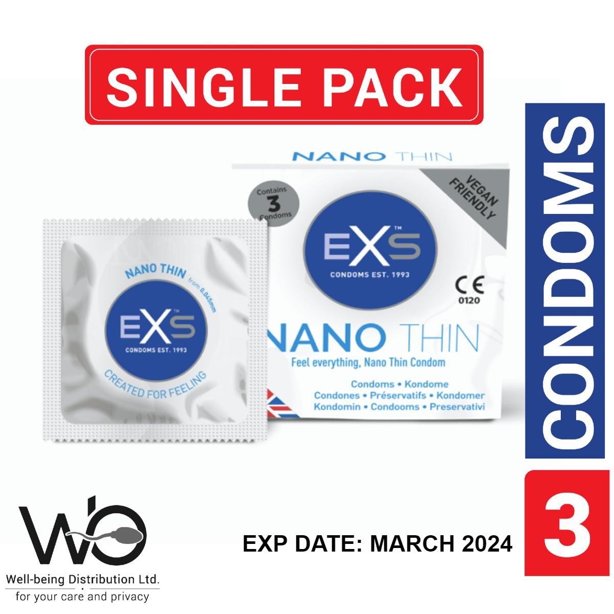 Picture of EXS - Nano Thin Condom - Single Pack - 3pcs