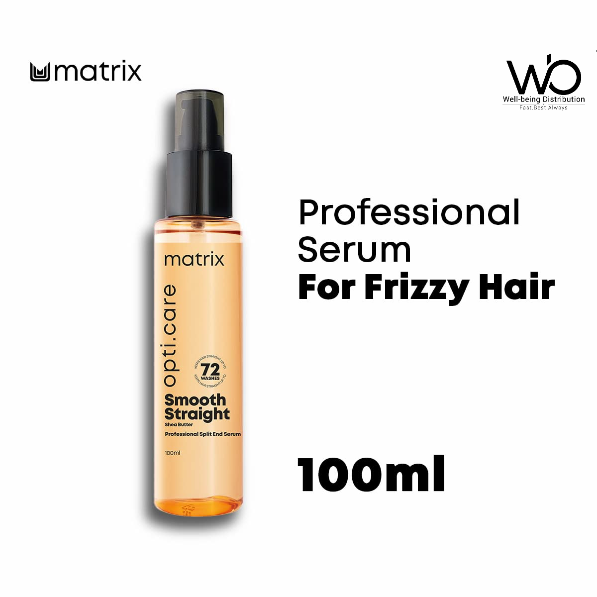 Picture of Matrix Opti Care Smooth Straight Professional Split End Hair Serum with Shea Butter for All Hair Types - Paraben Free - 100ml