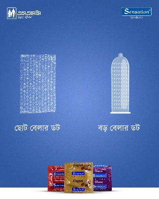 Picture of Sensation Strawberry Condom - Single Pack 3Pieces